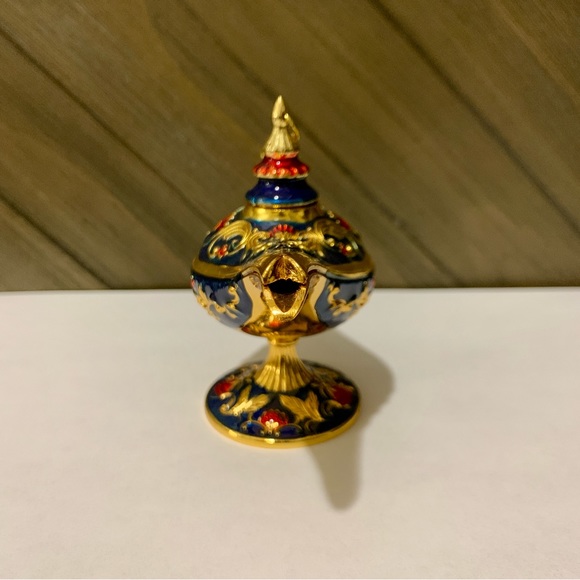Gold And Blue Small Genie Lamp - Picture 3 of 10